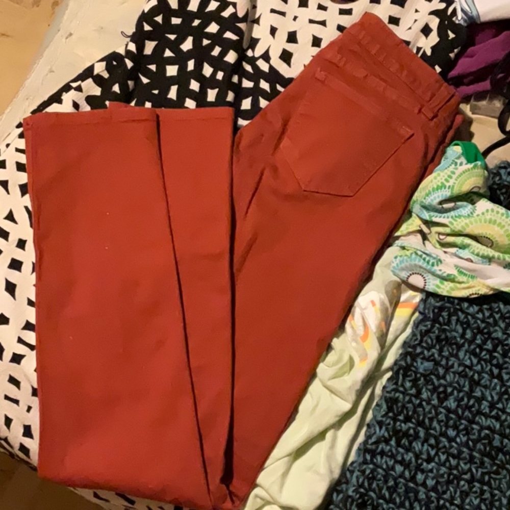 Orange jeans